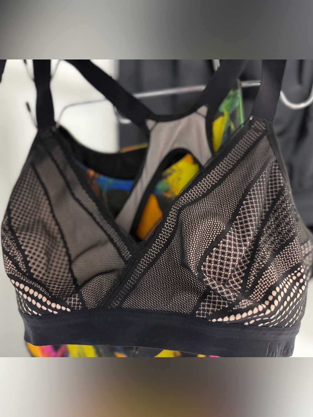 11. Lululemon | Black Mesh Bra | 36C
